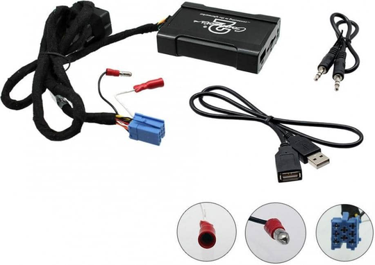 Seat autokohtainen USB AUX 3.5mm adapteri, CTASTUSB003