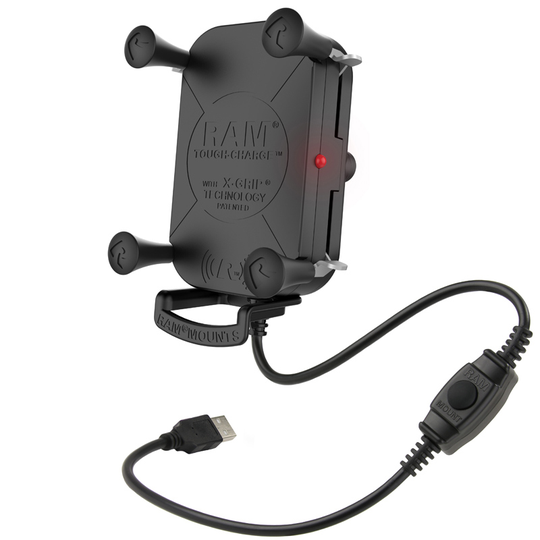 RAM MOUNTS TOUGH-CHARGE WIRELESS WITH X-GRIP TECHNOLOGY WITH B BALL