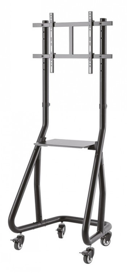 NEOMOUNTS BY NEWSTAR MOBILE FLAT SCREEN FLOOR STAND (STAND+TROLLEY) (HEIGHT: 152-169 CM) 37-85" BLAC