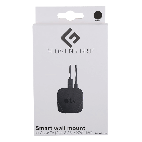 Floating Grip Apple TB Gen. 3 Wall Mount Black