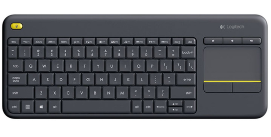 LOGI K400 Plus Touch Keyboard Black (DE)