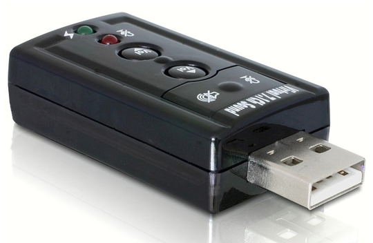 USB Sound Adapter 7.1, Black