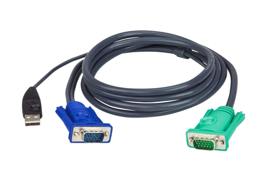 KVM Cable, SPHD Ha To HD15 (ma) & USB Type A (ma), 1.2m. Connects To The 15-pin Connector On The