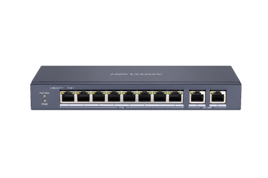 HIKVISION DS-3E0310P-E/M, UNMANAGED, 8PORT 100M BUDGET 60W