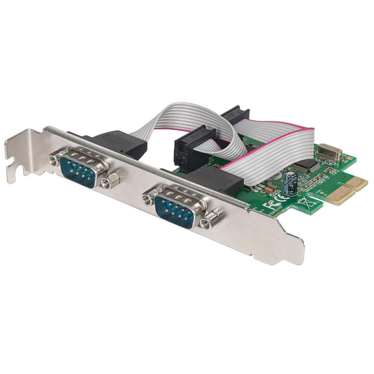 Serial PCI Express Card 2 DB9 Ports X1 X4 X8 X16 Lane Buses
