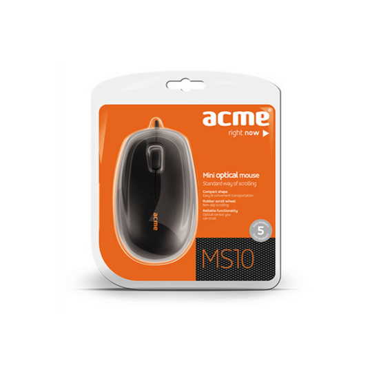 ACME MS10 Mini optinen hiiri musta