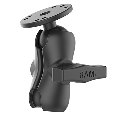 RAM MOUNTS C-KOKO LYHYT KIINNITYSVARSI + 1X C-KOKO 1.5" KUULA PYÖREÄ 2.5" ALUSTA