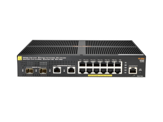 HPE Aruba 2930F 12G PoE+Swch Europe - E