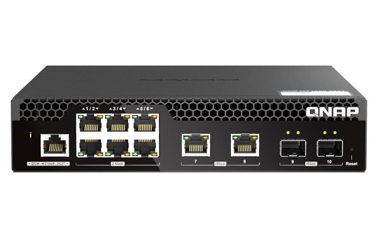 6 Port 2.5Gbps, 2 Port 10Gbps SFP+, 2 Ports 10GbE RJ45