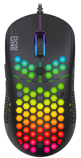 DON ONE - GM200 RGB - LIGHTWEIGHT GAMING MOUSE - MUSTA (PMX 3325)