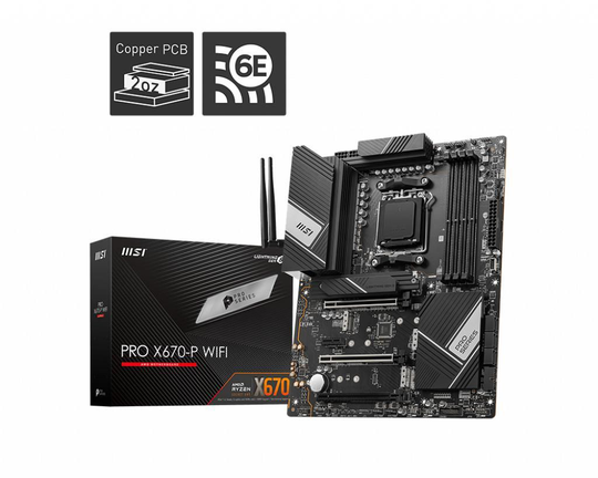 MSI PRO X670-P WIFI ATX MB AM5