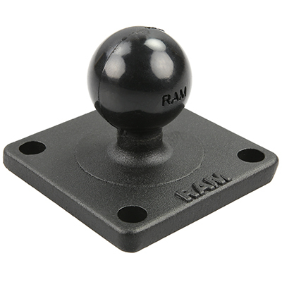 RAM MOUNTS B-KOKO 1.0" KUULA, 4 KIINNITYSAUKON 1.5" X 1.5" ALUSTA