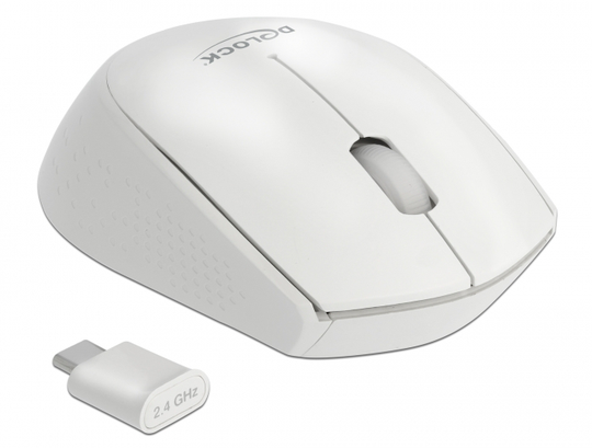 Optical 3-button Mini Mouse USB Type-C™ 2.4 GHz Wireless, White