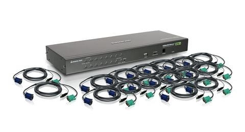 IOGEAR 16-Port USB PS/2 Combo KVM