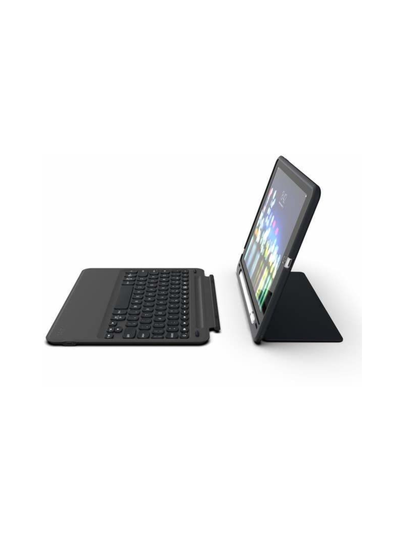 Slim book go 10.2"" ipad nordic -suojakuori näppäimistöllä (musta)