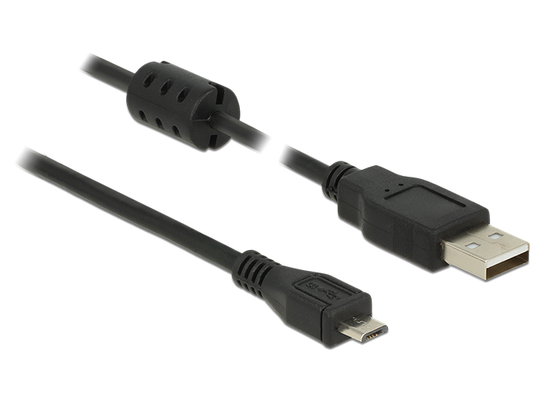 Cable USB 2.0 A Male > USB 2.0 Micro-B Male 2.0 M, Black