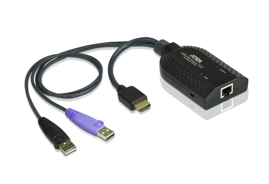 KVM Module For Connection To ATEN KVM IP Switches, 1xRJ45 (fe) To 2xUSB Type A (ma), 1xHDMI (ma), Sm