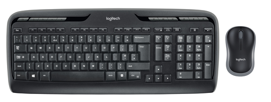 Logitech - Wireless Combo MK330 Mouse + Keyboard - Nordic Layout