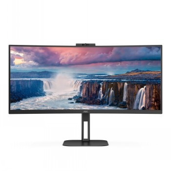 AOC CU34V5CW 34" UWQHD VA CURVED HAS WEBCAM DP/HDMI/USB-C PD 65W