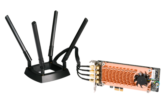 QWAAC2600 PCI Express PCIe 2.0 X1 2.4/5 GHz RPSMA Antennas