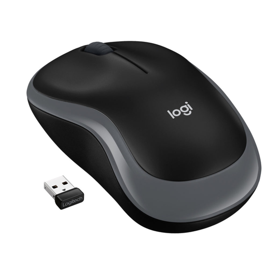 Wireless Mouse M185 -black/grey